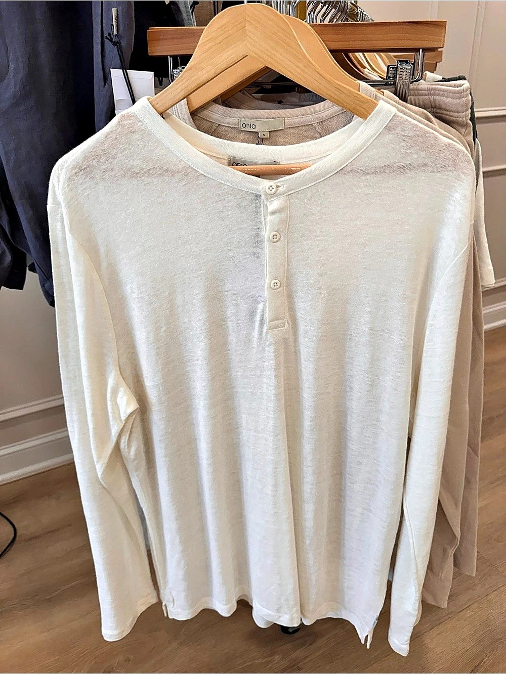 NWT Onia Long Sleeve Henley